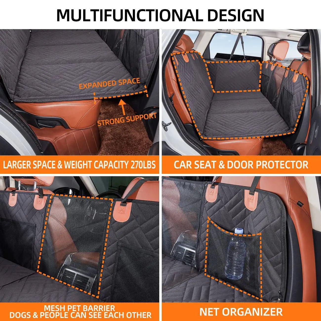 Solins™ Premium Pet Backseat Cover